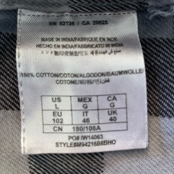 Guess Long-Sleeve black and grey cotton shirt - Picture 6 of 6